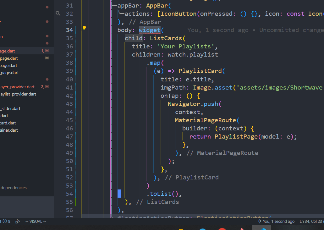 Evertime i use flutter snippets in insert mode it switches to visual ...