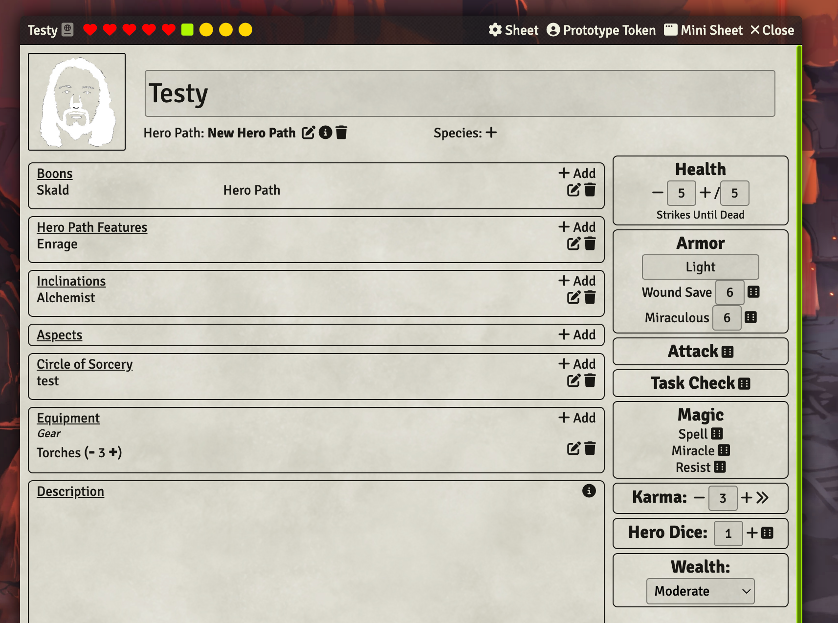 Display descriptions on character sheet · Issue #20 · drl2/ezd6-fvtt ...