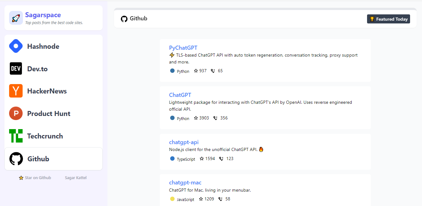 GitHub - sagarkattel/SagarSpace: Top posts from the best developer ...