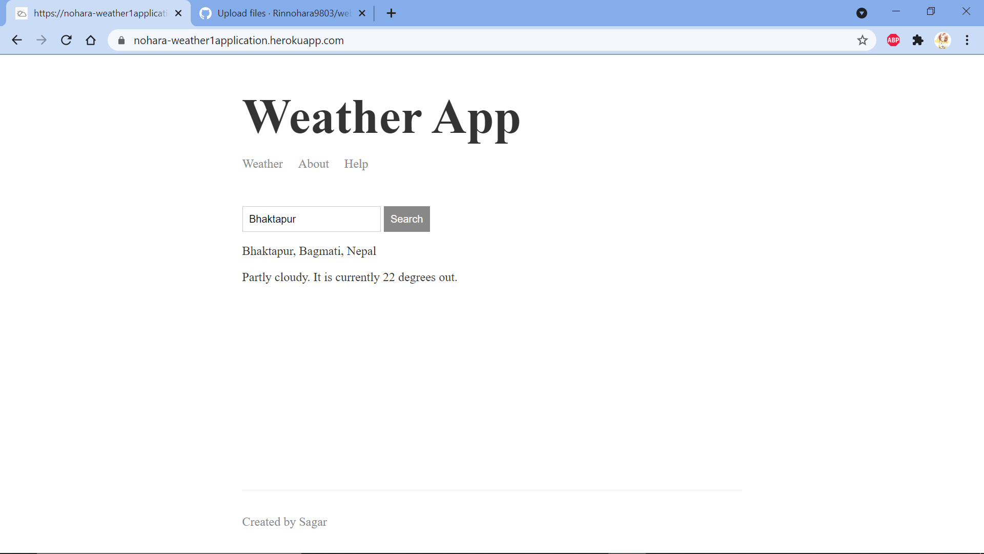 GitHub - Rinnohara9803/weather_appl: Web Server for a Weather Application.