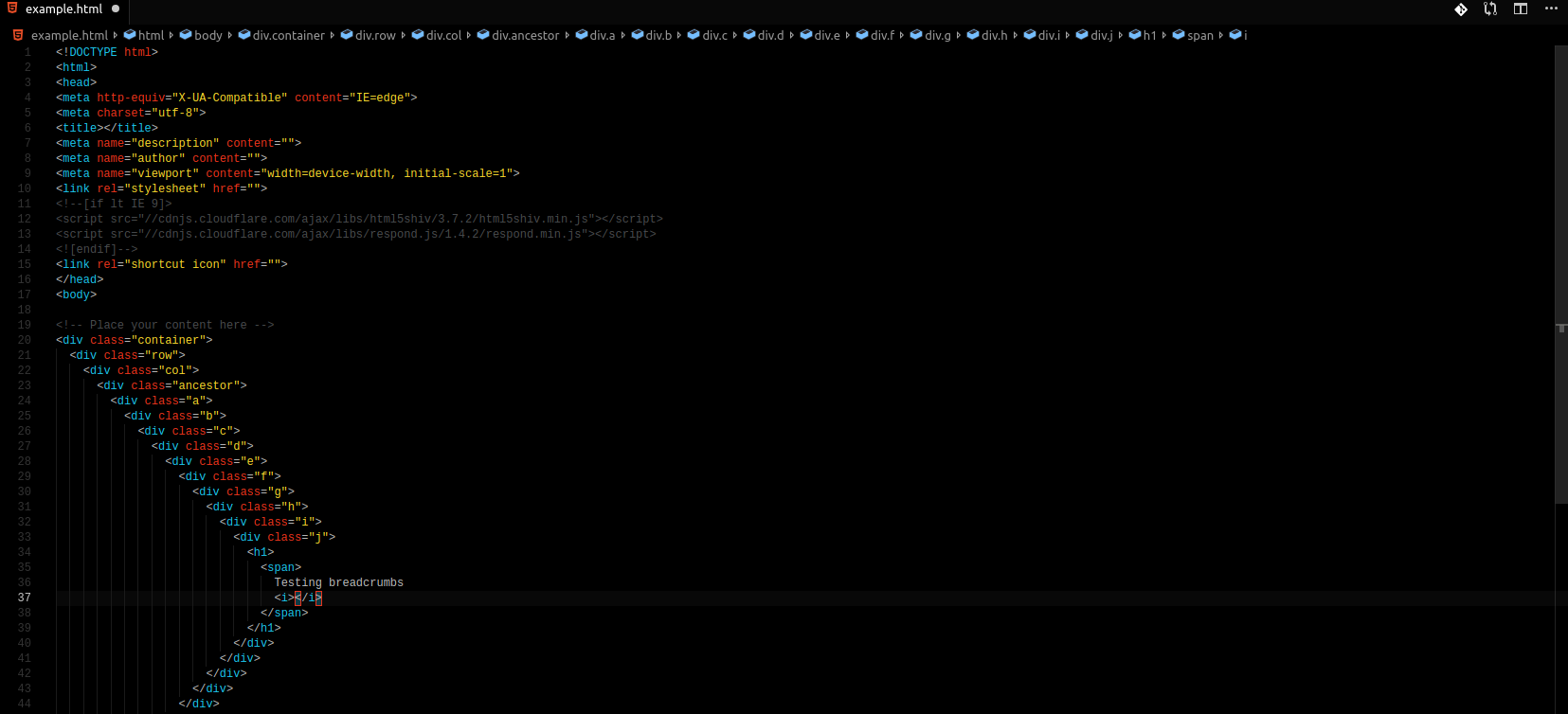 Limit the number of breadcrumbs displayed by VS Code · Issue 69274 · microsoft/vscode · GitHub