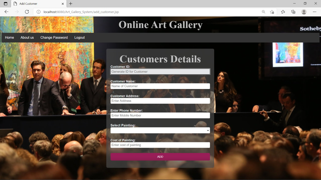 GitHub - yashwanthraghupati/Art-gallery