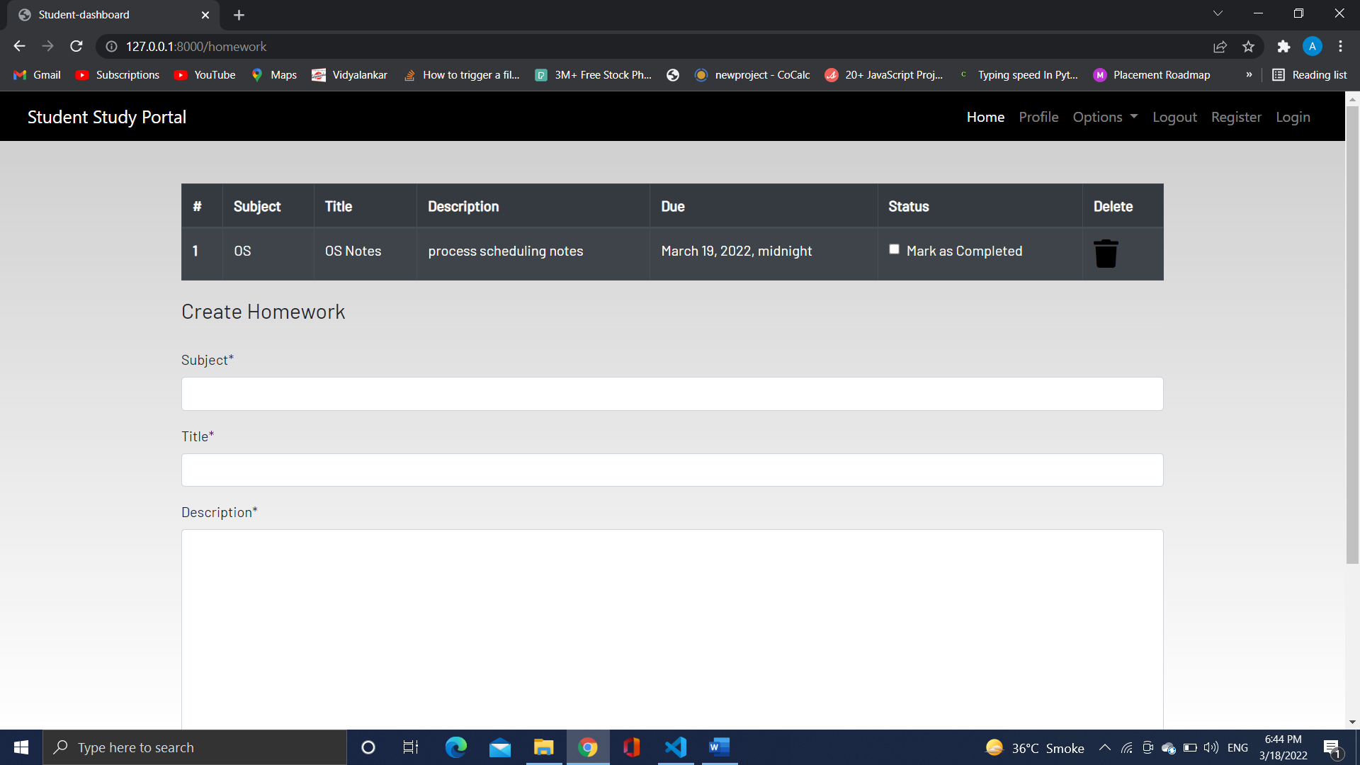 GitHub - ameyrajmane/Study-Portal