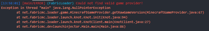 Fabric can't find a valid game provider. · Issue #352 · FabricMC/fabric ...