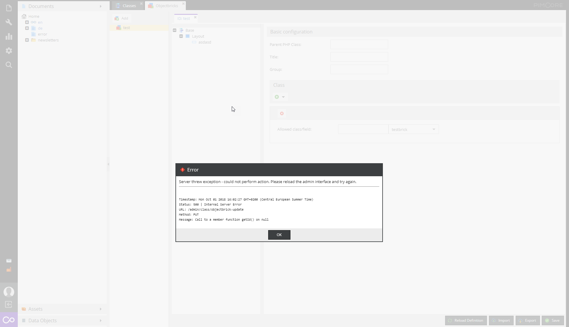 Objectbrick cannot be saved if class was renamed · Issue #3406 ...