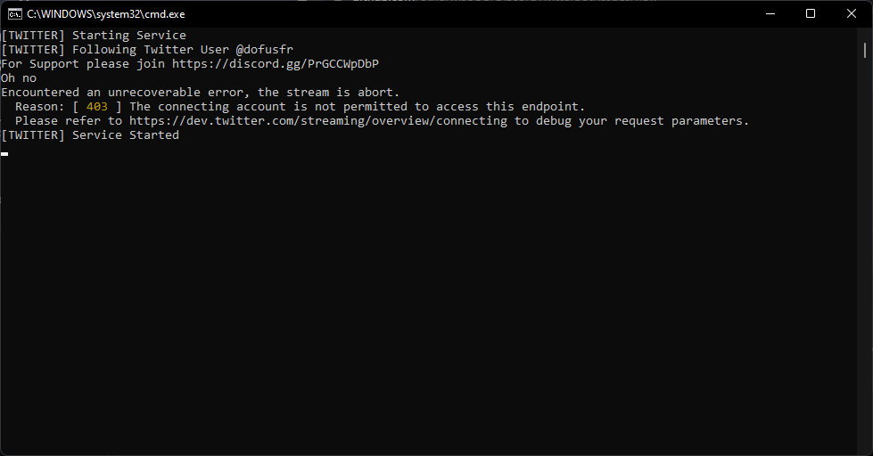 403 error ? · Issue #3 · otherwiseGG/DiscordTwitterBot · GitHub