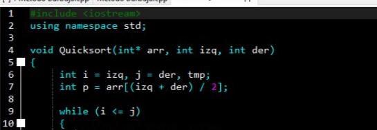 GitHub - Jair7223/Metodo-QuickSort: Este programa fue creado en DEV C++ ...