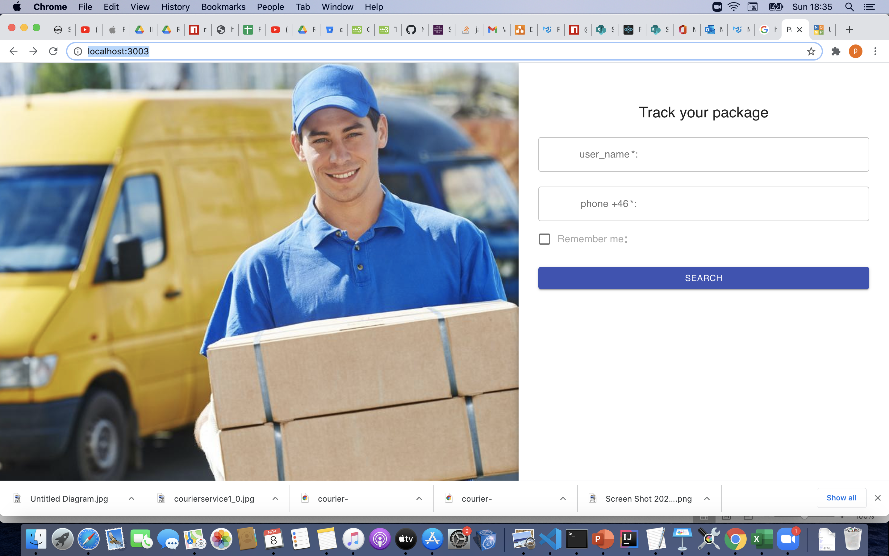 GitHub - PoojaMasand/trackingreactapp: This is a Tracking Application ...