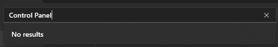 Opening Control Panel or Recycle Bin redirects to the File Explore ...