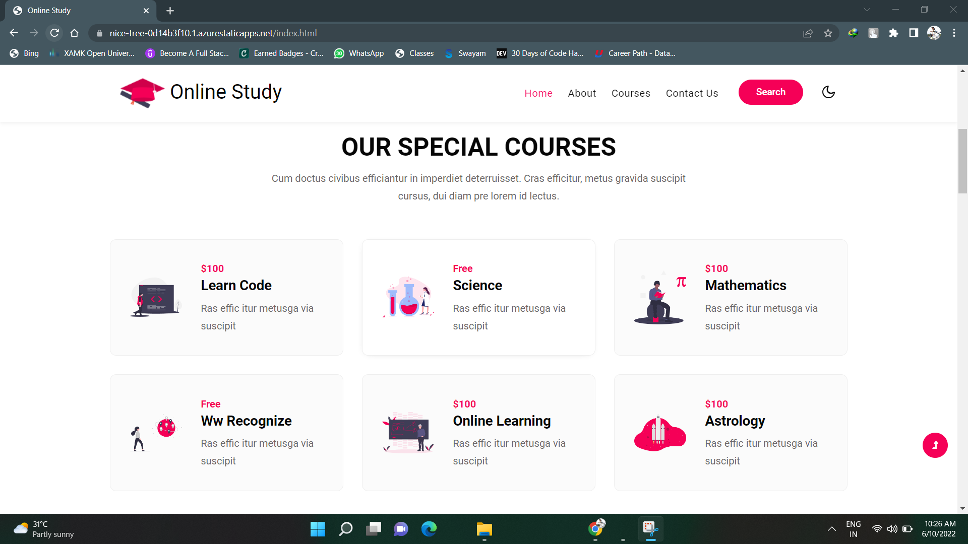 GitHub - Aman736/FinalProject: Here I created a Online Education ...