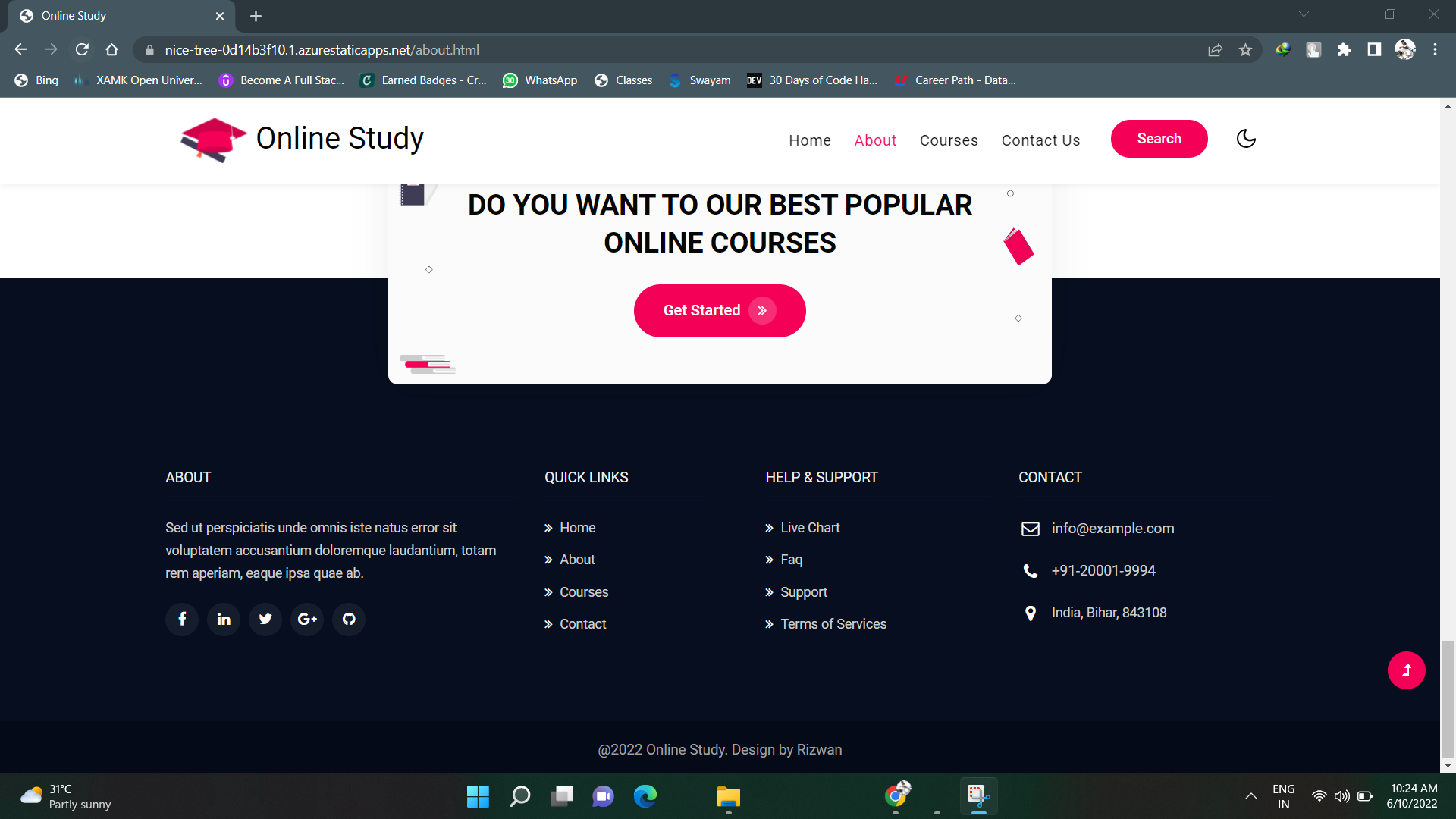 GitHub - Aman736/FinalProject: Here I created a Online Education ...