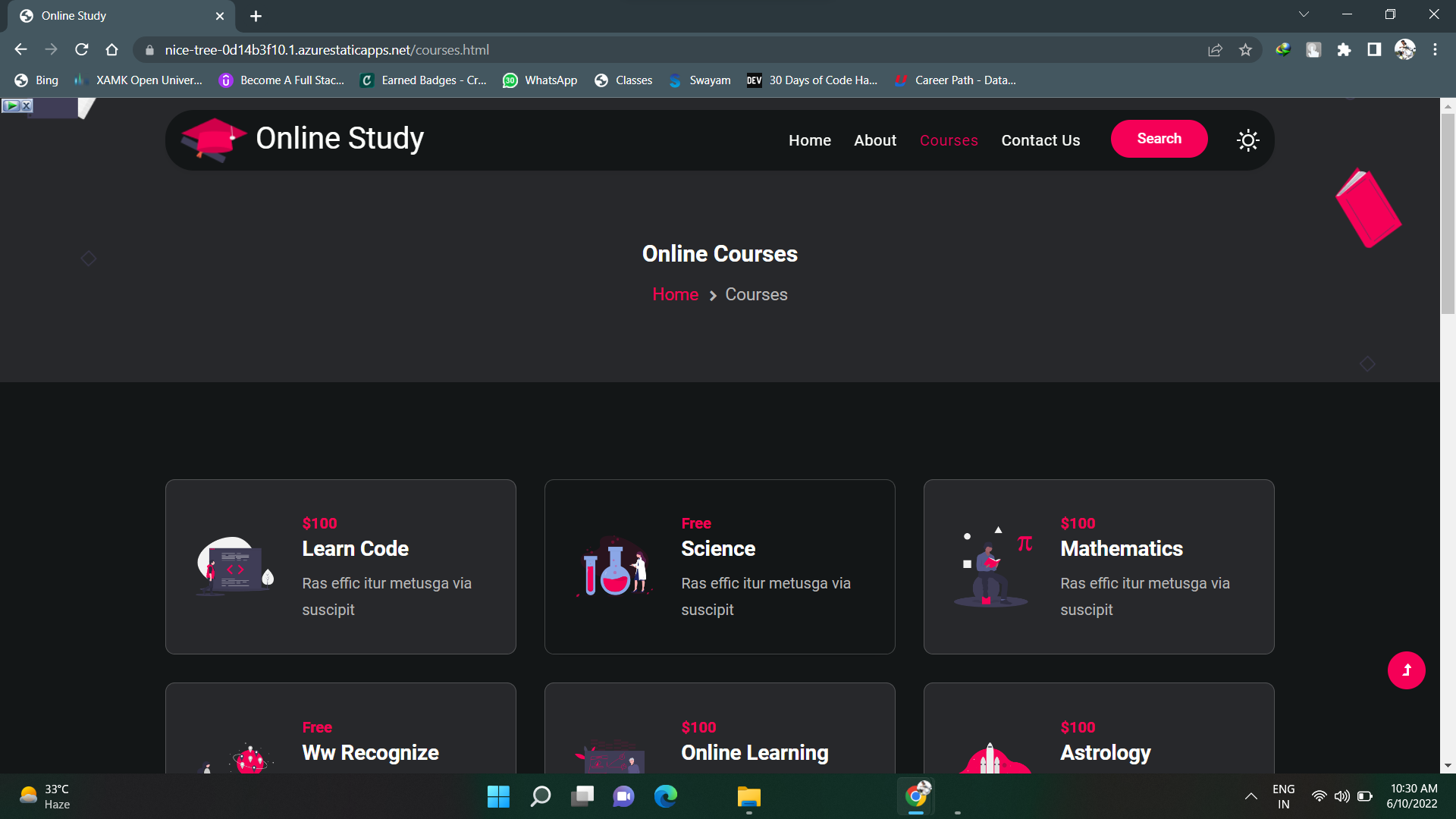 GitHub - Aman736/FinalProject: Here I created a Online Education ...