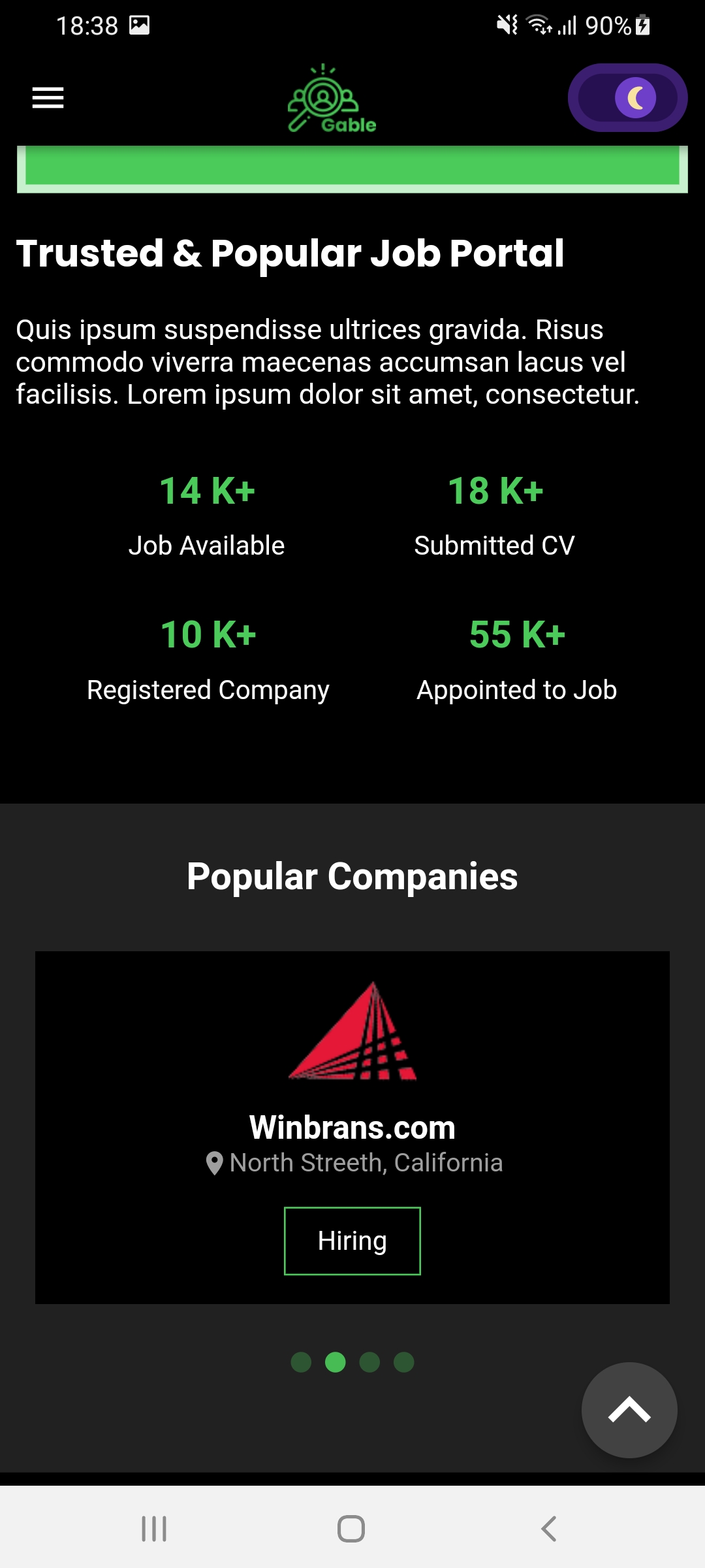 GitHub - anishghale007/Gable-UI: UI clone of a template from ...