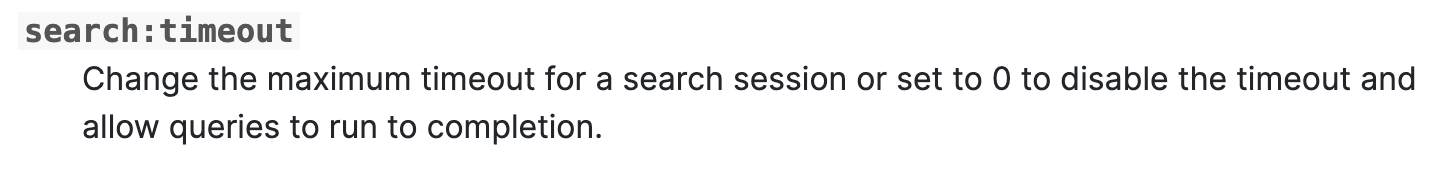 Document unit of measure for Frozen search:timeout default · Issue ...