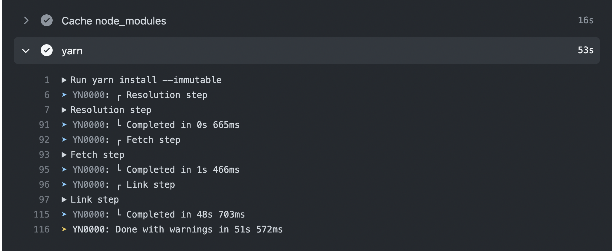Anybody knows why my yarn Link step is taking so long? · Issue 20 · c
