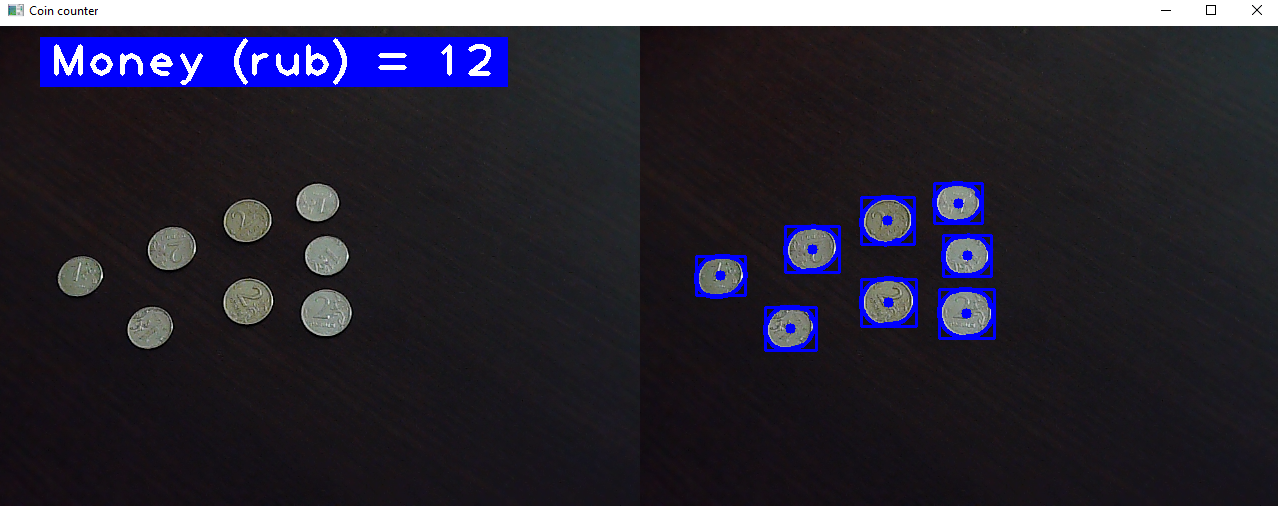 GitHub - aospitsin/coin-counter: Detecting coins on the table and ...