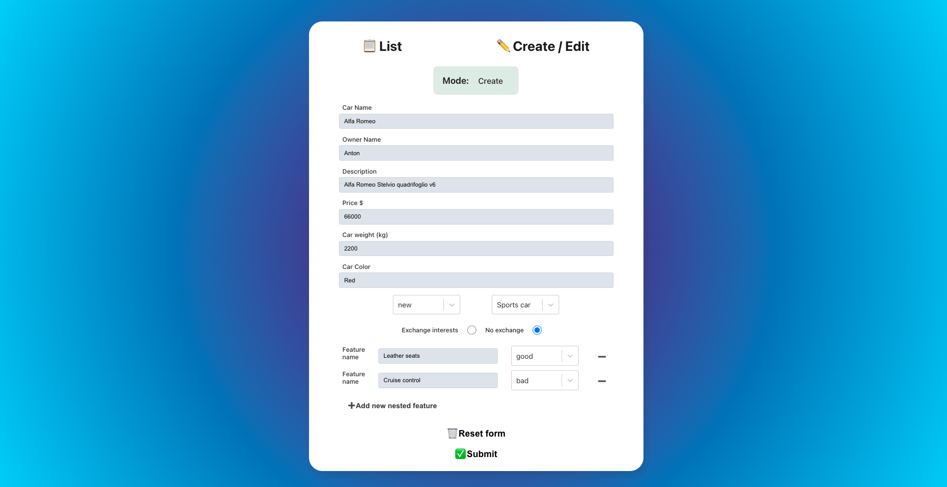 GitHub - antonfilka/dynamic-form-manager: FullStack JS dynamic form ...