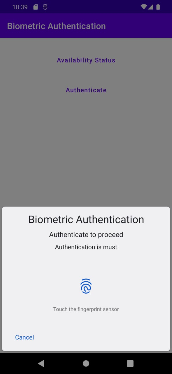 GitHub - aaismailov/BiometricAuthSample