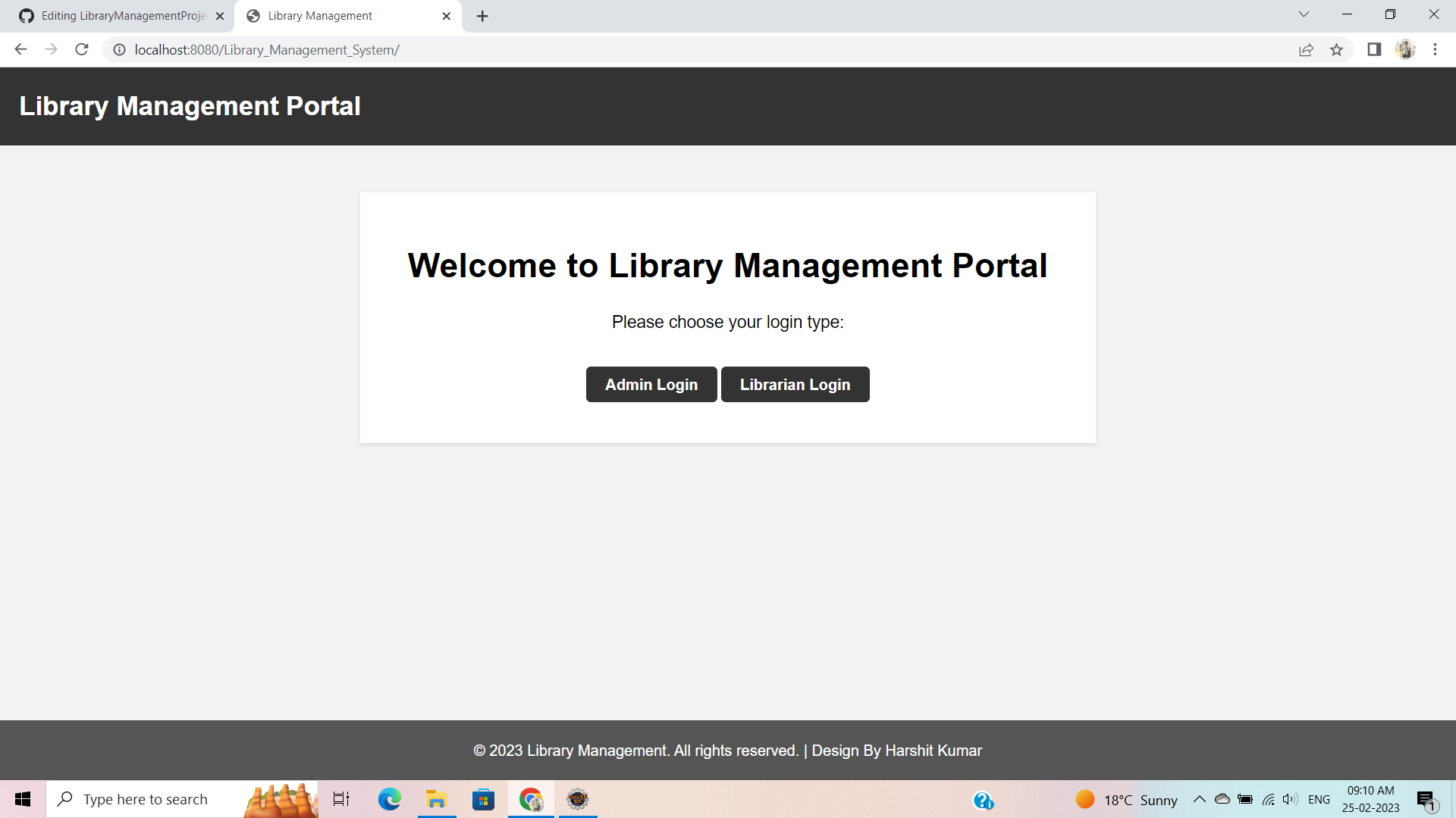 GitHub - iamharshit27/LibraryManagementProject: This is a Library ...
