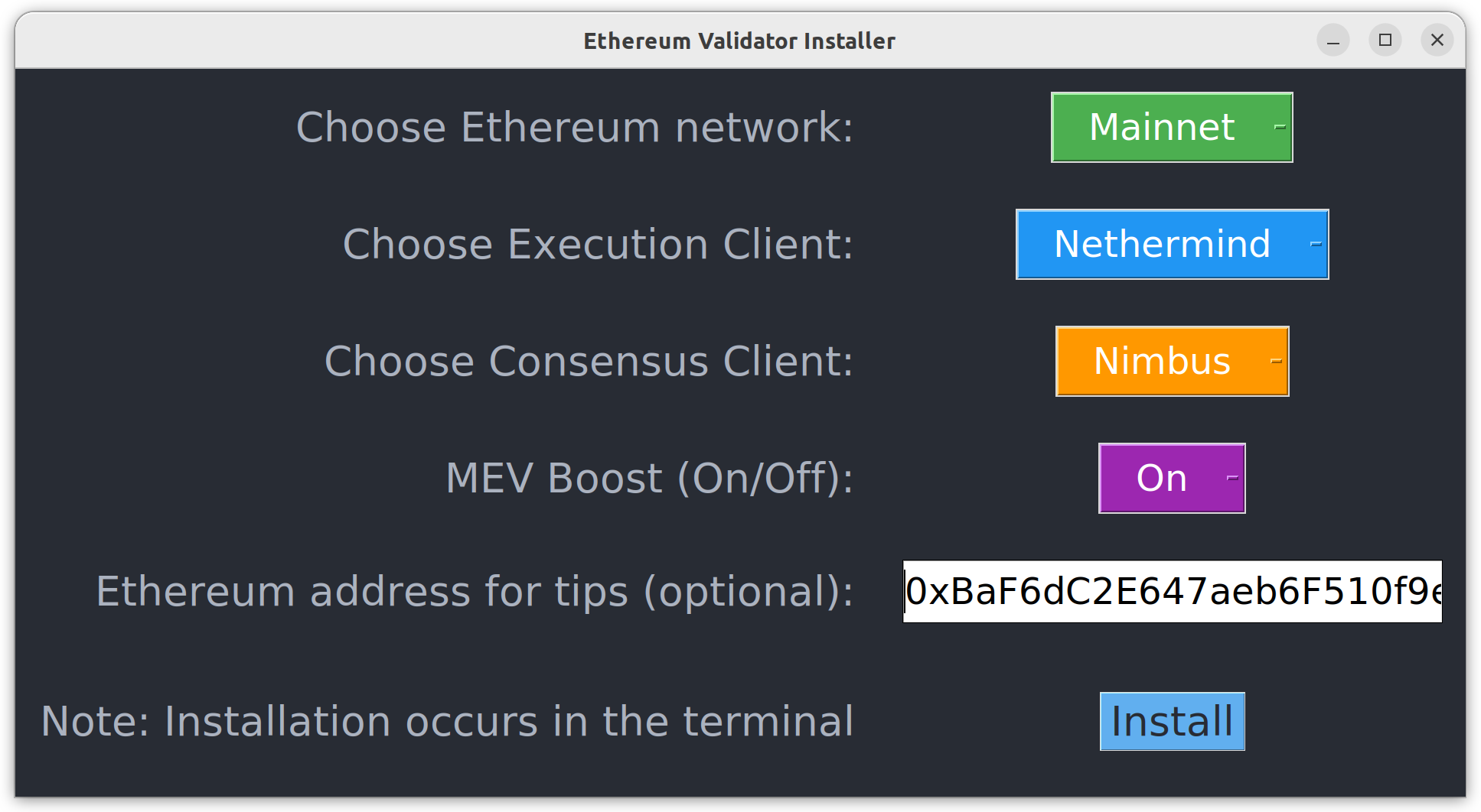 GitHub accidentalgreen/validatorinstall Automated Ethereum
