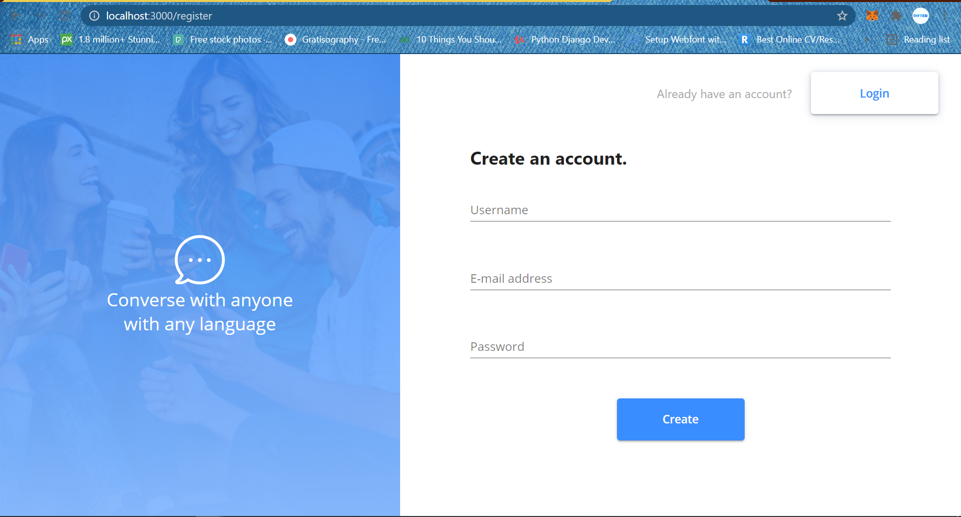 signup