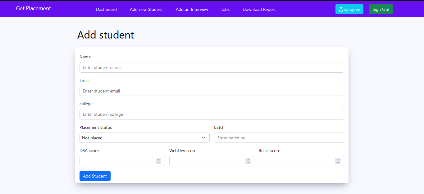 GitHub - shubhamkr83/Placement-cell-app · GitHub
