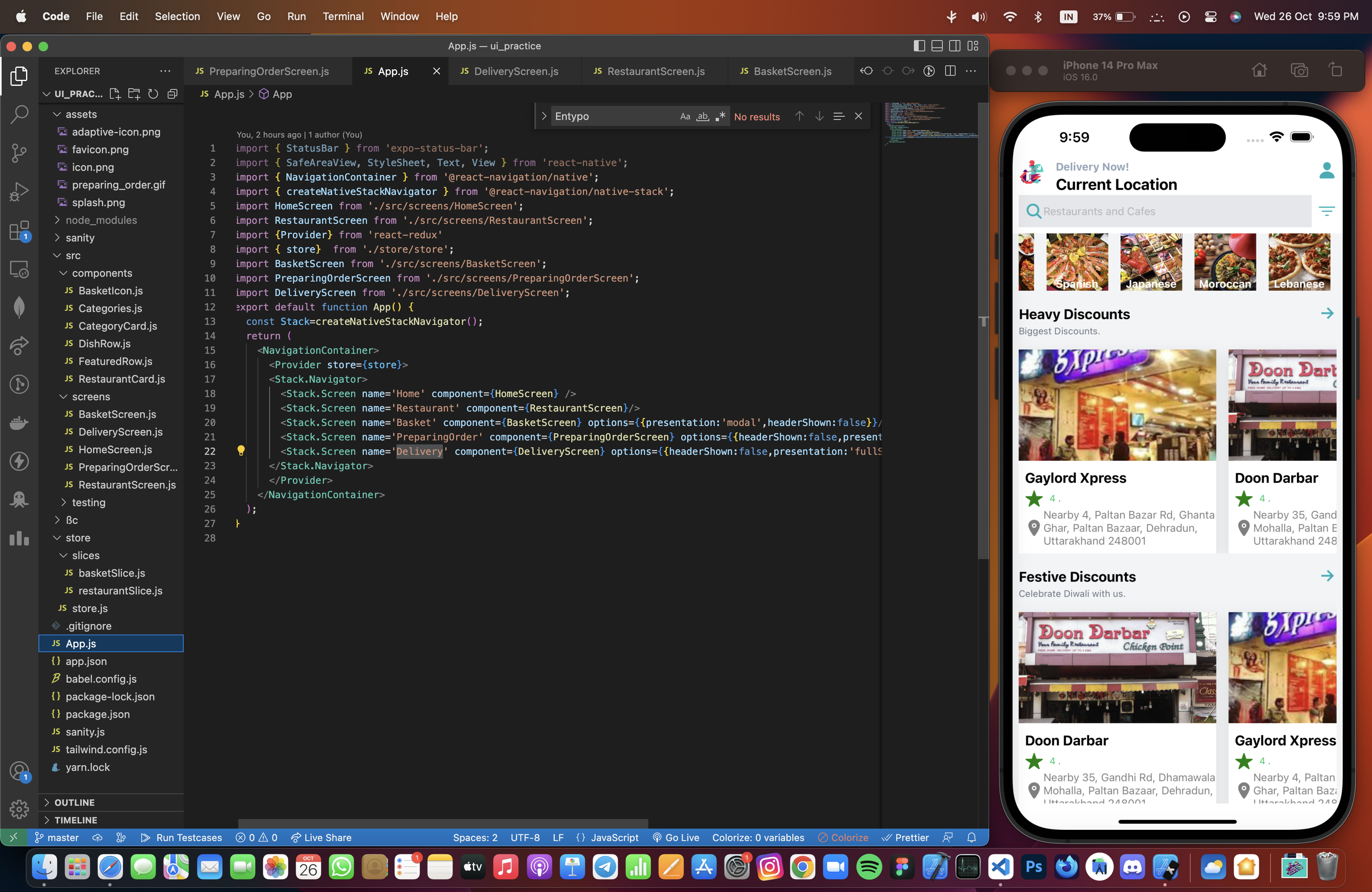 Java Mobile App Github GitHub - theeastwindz0/food-mobile-app: React Native Practice Project ...
