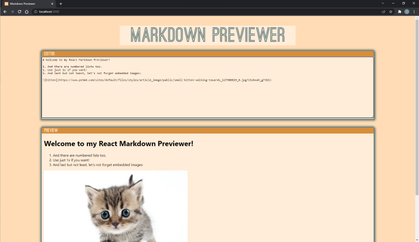 GitHub - Inimesh/markdown_text_previewer: This is a web application ...