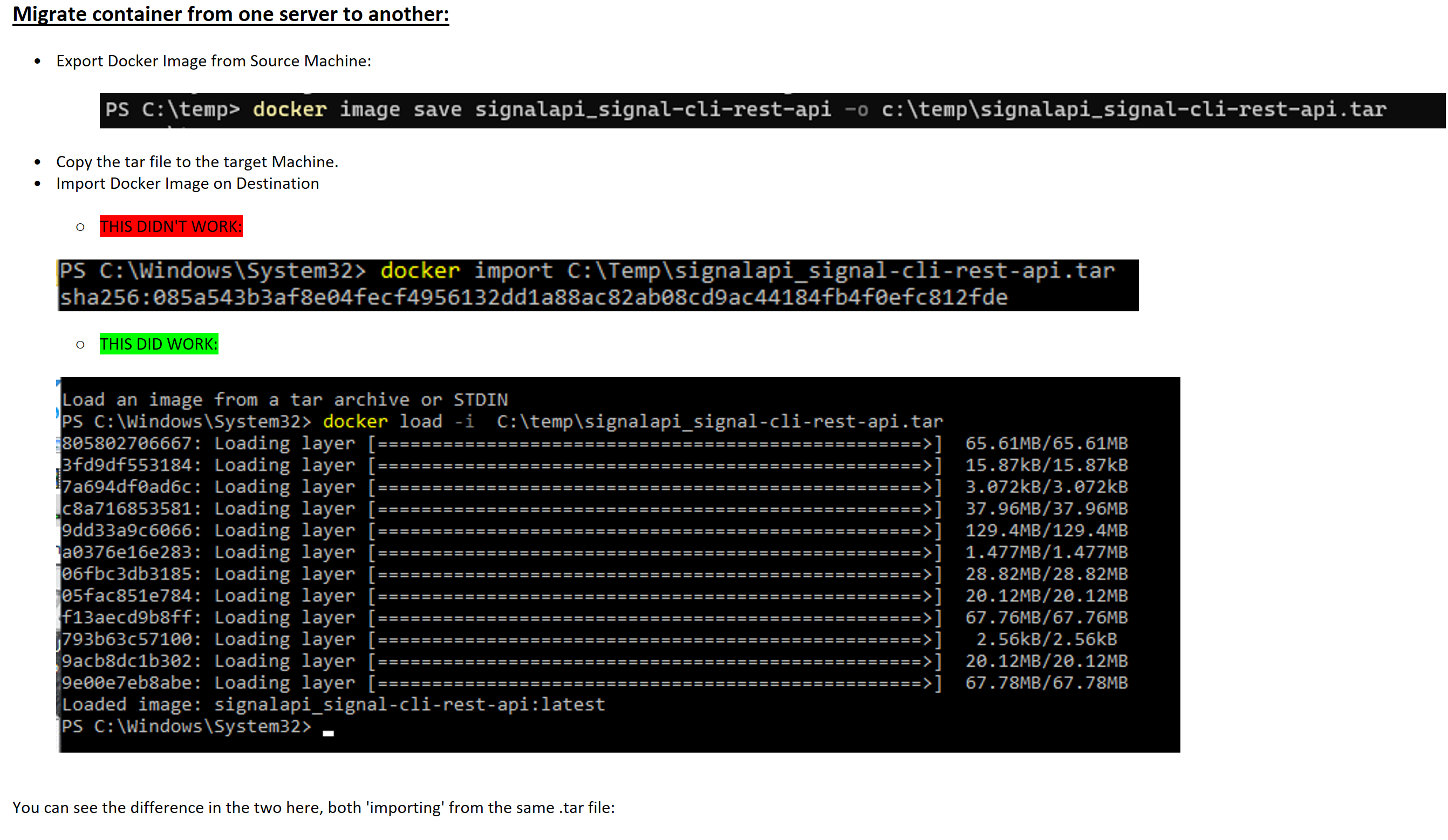 Migrating Containers with Signal Device configurations between Windows  hosts. · Issue #118 · bbernhard/signal-cli-rest-api · GitHub