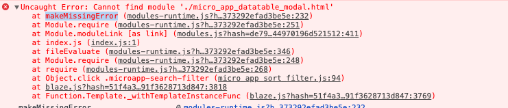 Dynamic import glitches: Cannot find module · Issue #10496 · meteor ...