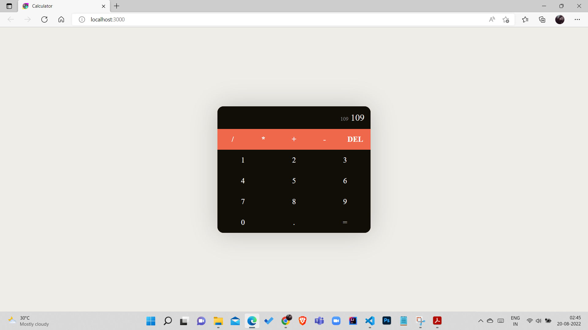GitHub - imaditishrma/Calculator: A calculator made using react for ...