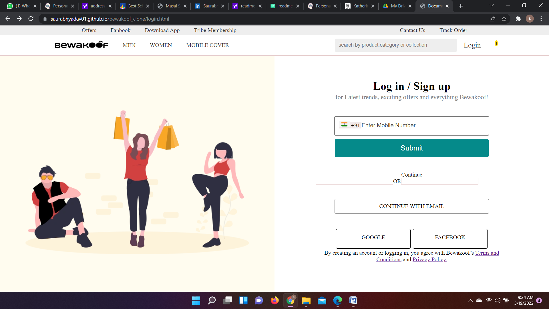 GitHub saurabhyadav01/bewakoof_clone Bewakoof is an online shopping