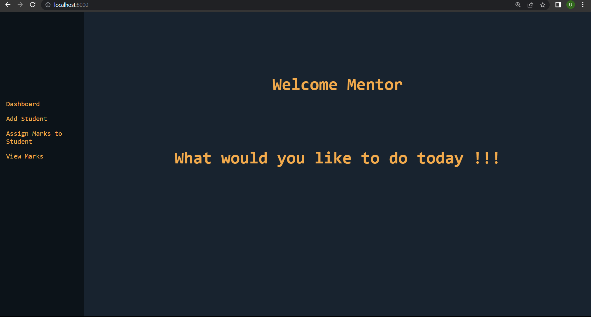 GitHub - udbhavm/mentorDashboard