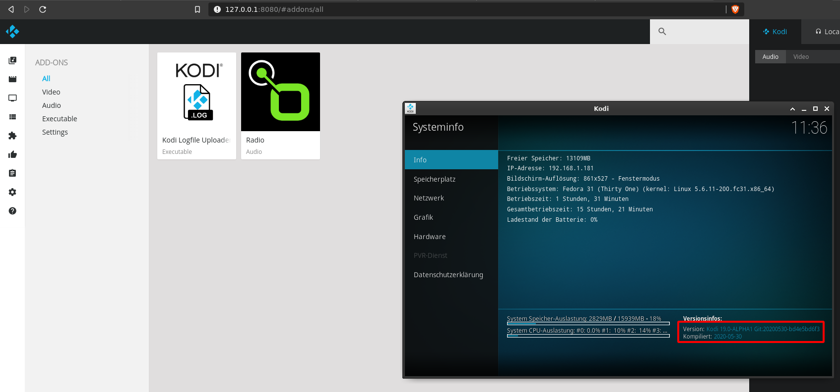Chorus And Kore Cannot Display Addons Anymore Since 18 7 Upgrade Issue 18049 Xbmc Xbmc Github github