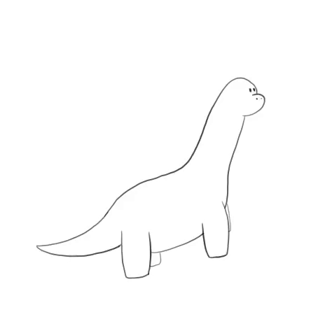 Animated dinosaur yay