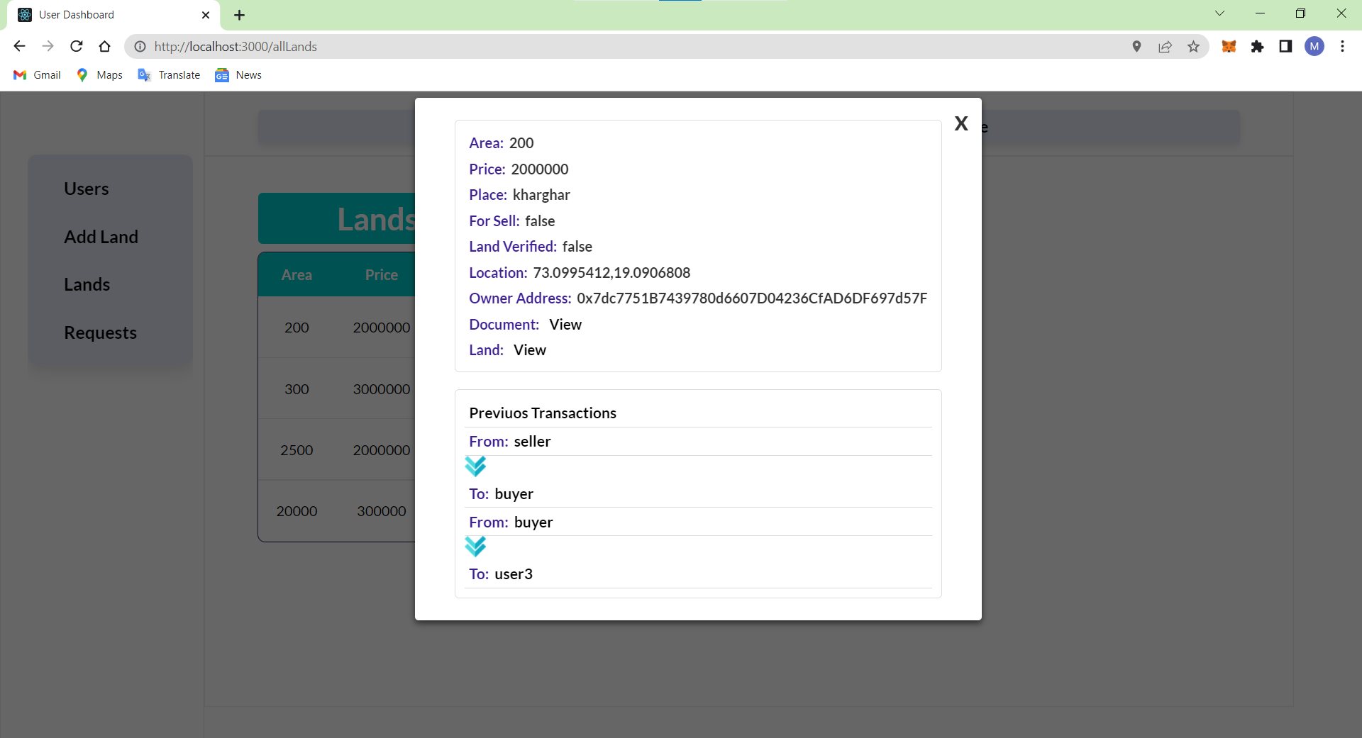 GitHub vaibhavwagh09/BlockchainBasedLandRegistrySystem