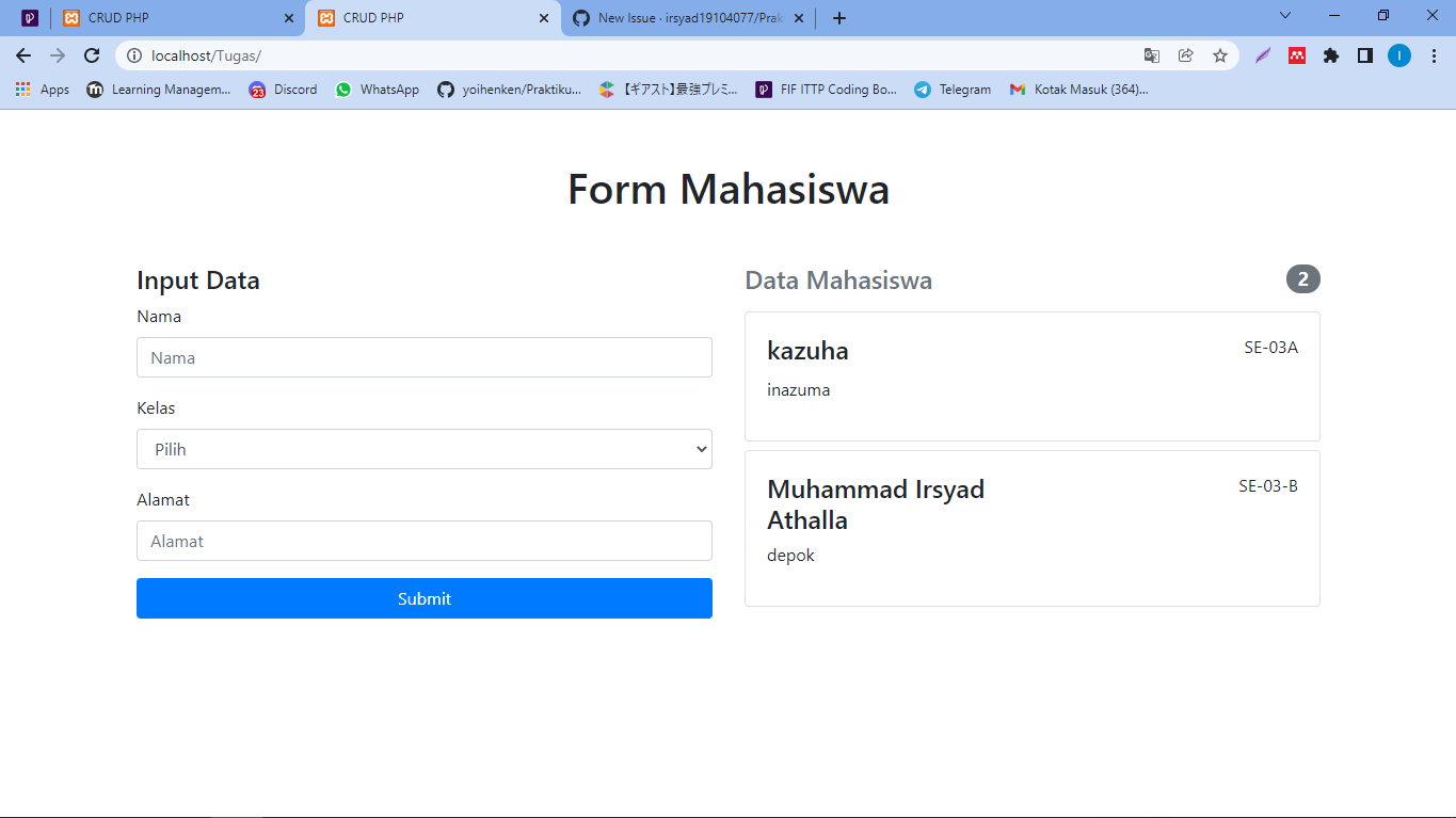 GitHub - irsyad19104077/Praktikum-Pemrograman-WEB