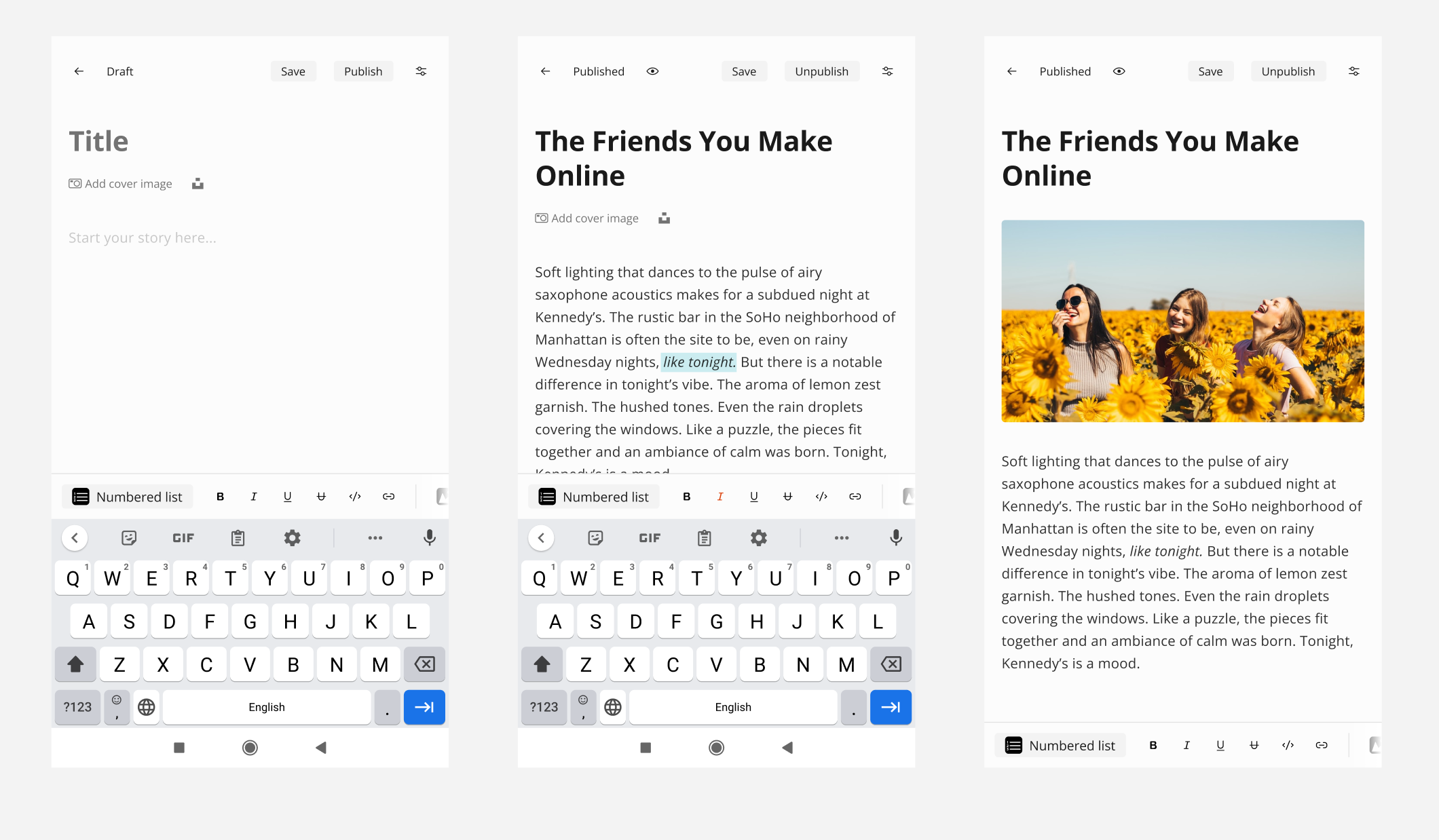 ⚡ Feature | EDITOR 📱 - New paragraph layout · Issue #637 · sigle/sigle ...