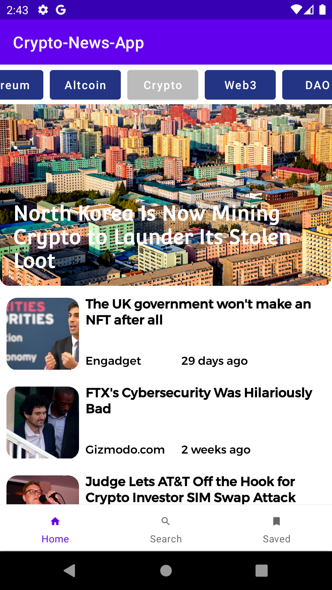 GitHub - Hibecode/Crypto-News-App