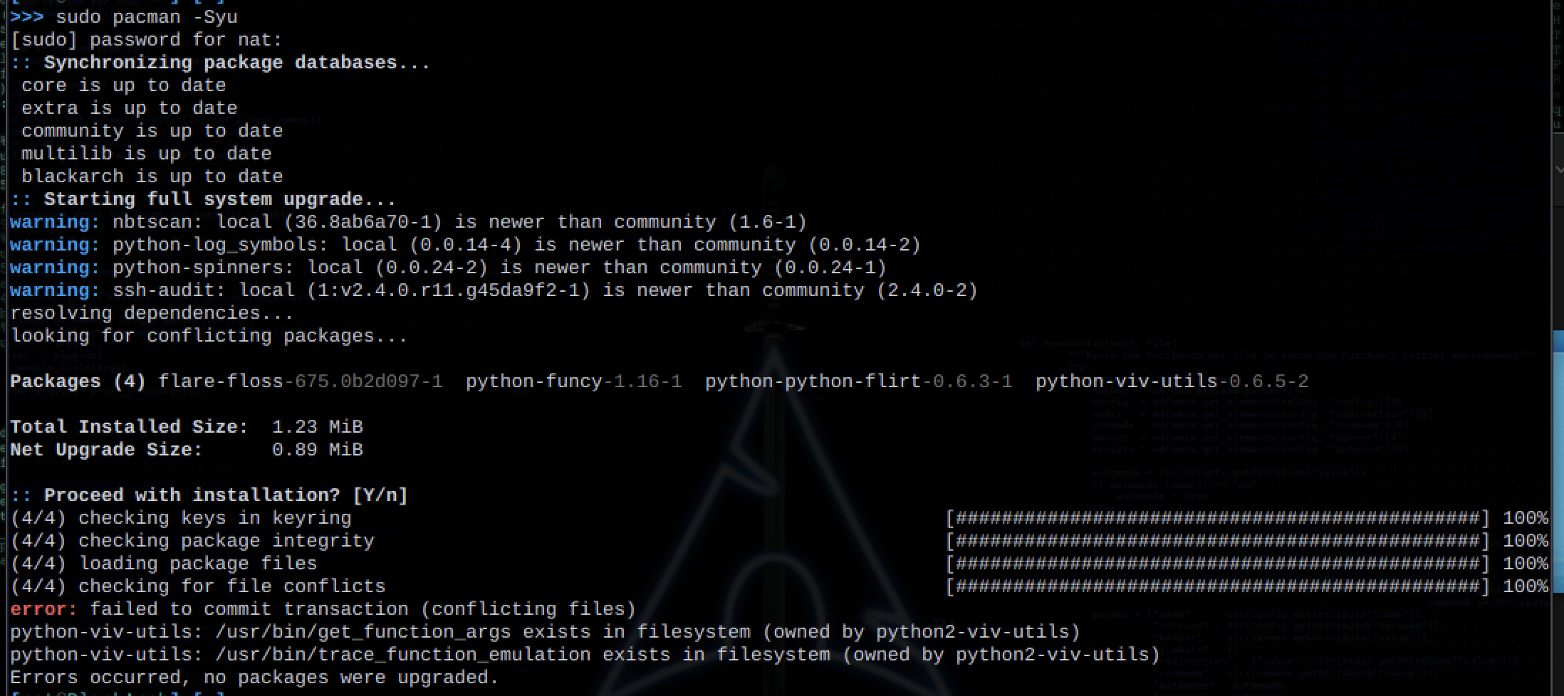 File conflict in python-viv-utils · Issue #3156 · BlackArch/blackarch ...