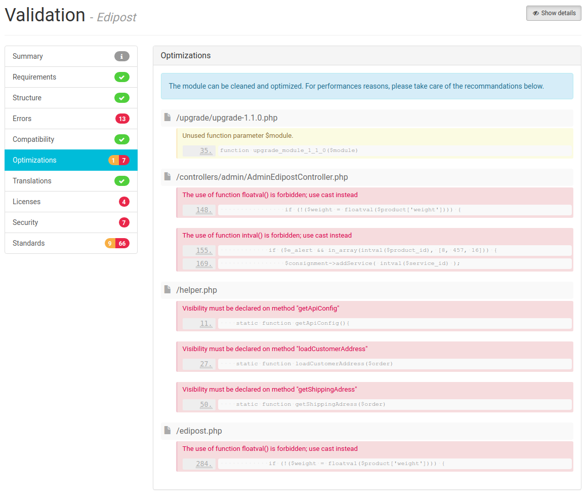 Prestashop Validation Failed Issue 13 Edipost Edipost Prestashop Plugin Github