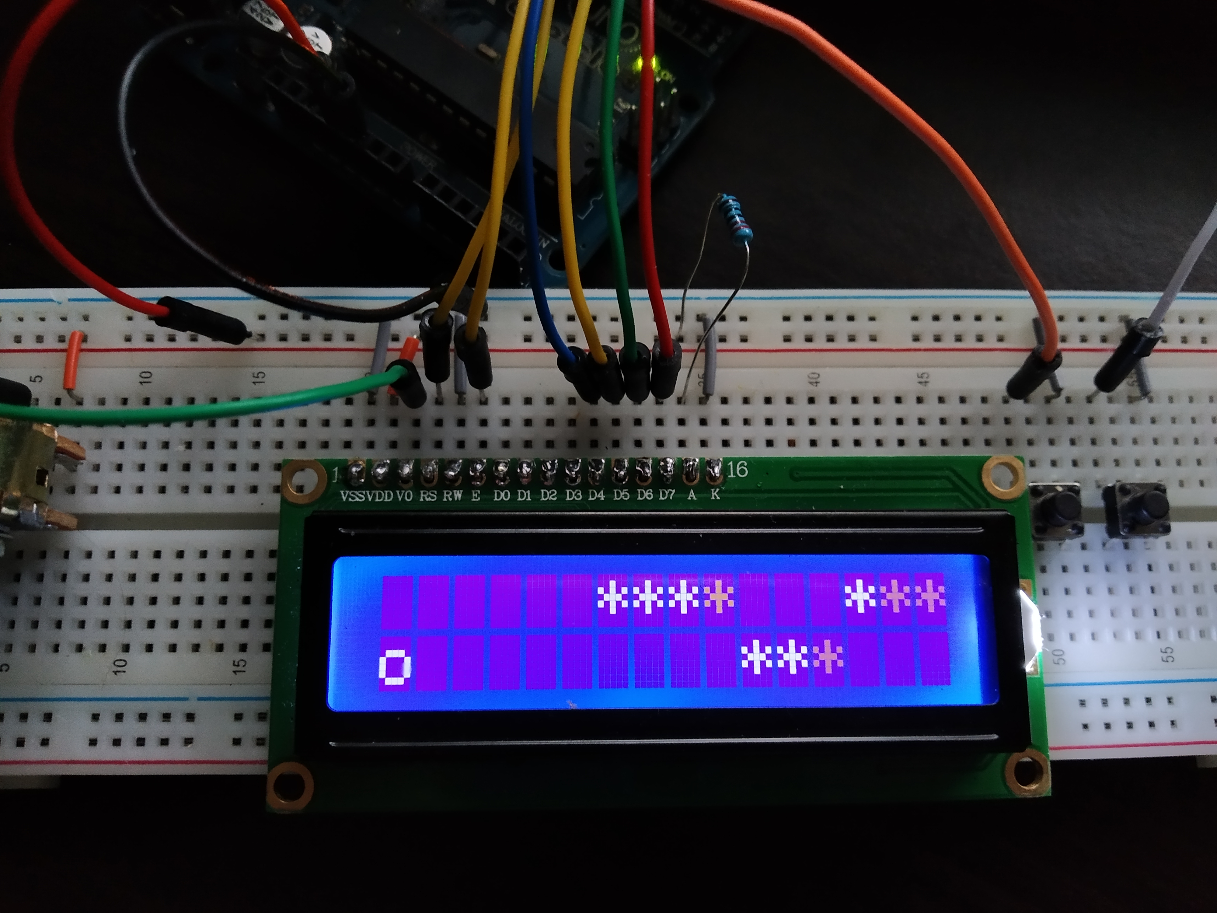 GitHub - diana0ro/Arduino-LCD-game: Avoid the obstacles, the speed ...