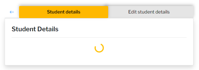 Student details loading