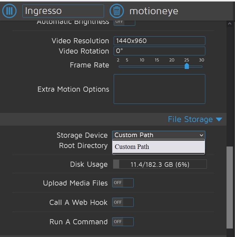 No SMB option with RTSP camera · Issue 2198 · motioneyeproject