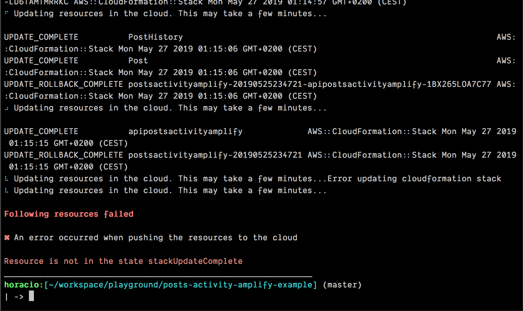 amplify push error when updating schema with connections · Issue #1521 ...