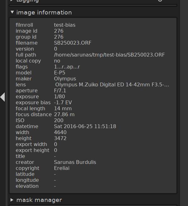 darktable exposure bias · GitHub