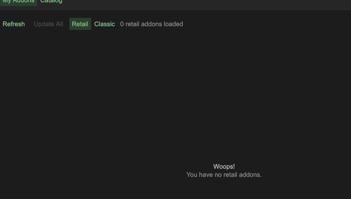 whoops you have no retail addons · Issue #239 · ajour/ajour · GitHub