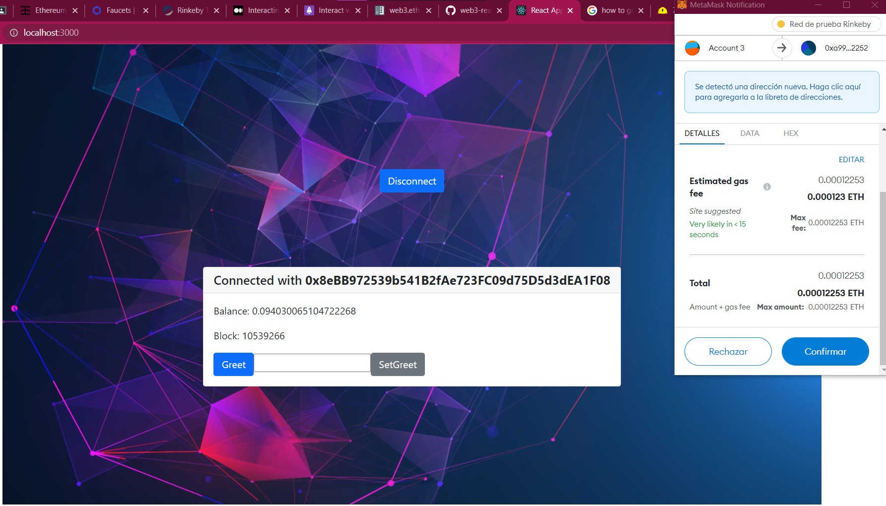 GitHub - PaulaMoyano/WebAppMetamask: Web App using React that Connects ...