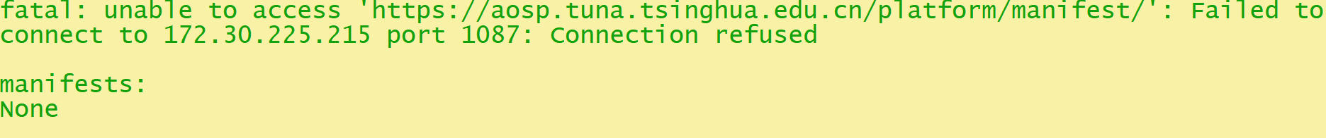 使用 aosp-latest.tar，repo sync 失败（connect refused） · Issue #1256 · tuna ...