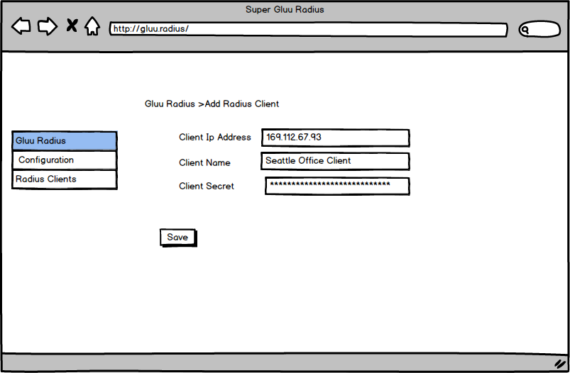 Add Radius Client